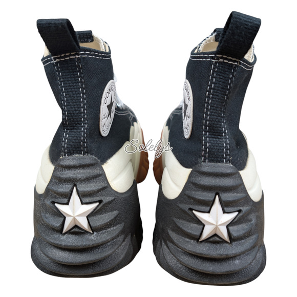 Converse Run Star Motion CX Platform High Top Black White Gum Sneaker Womens 8 - Picture 3 of 10